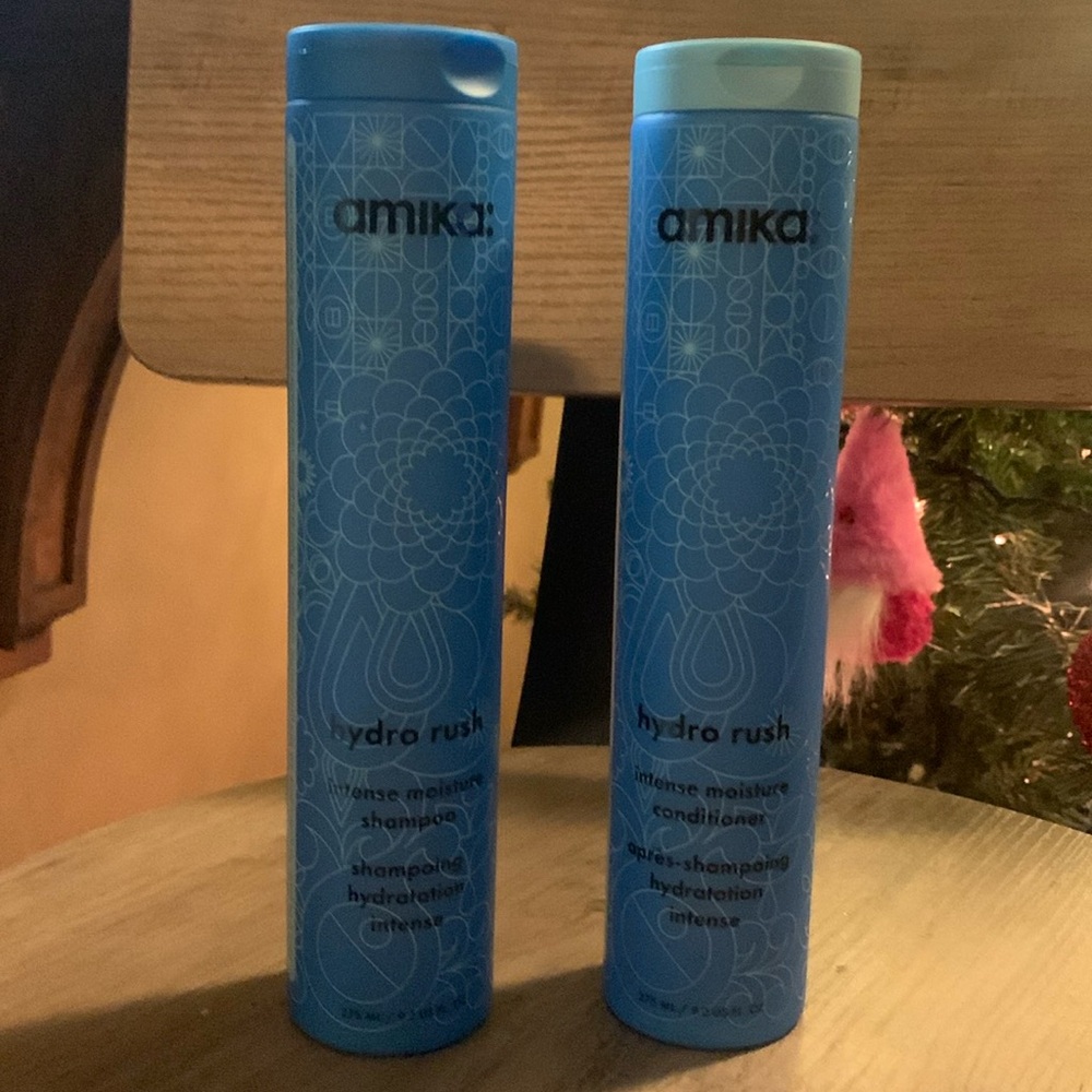 Amika hydro rush intense moisture shampoo and conditioner